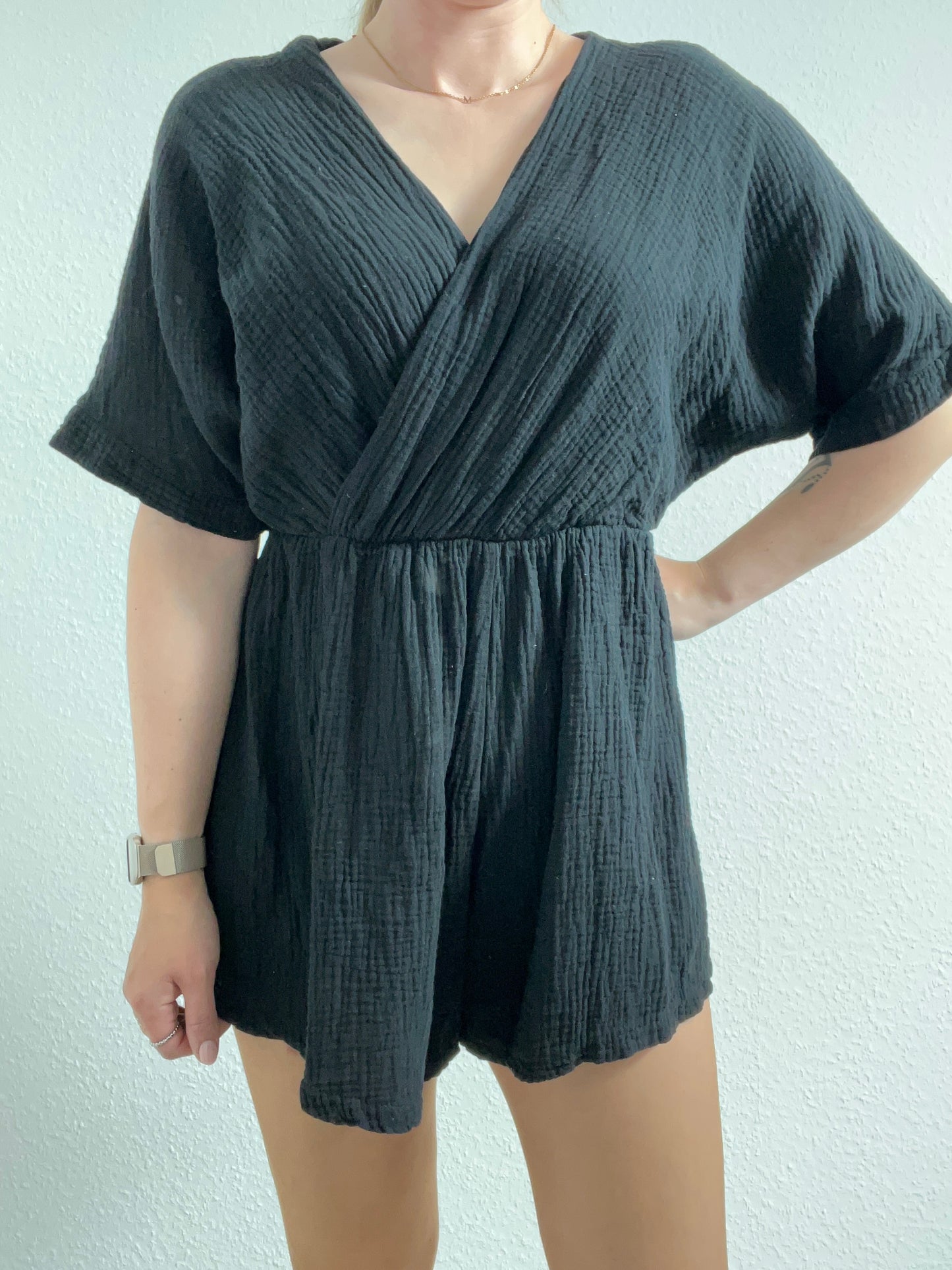 TSHIRTARM MUSSELINJUMPSUIT VERSCH. FARBEN