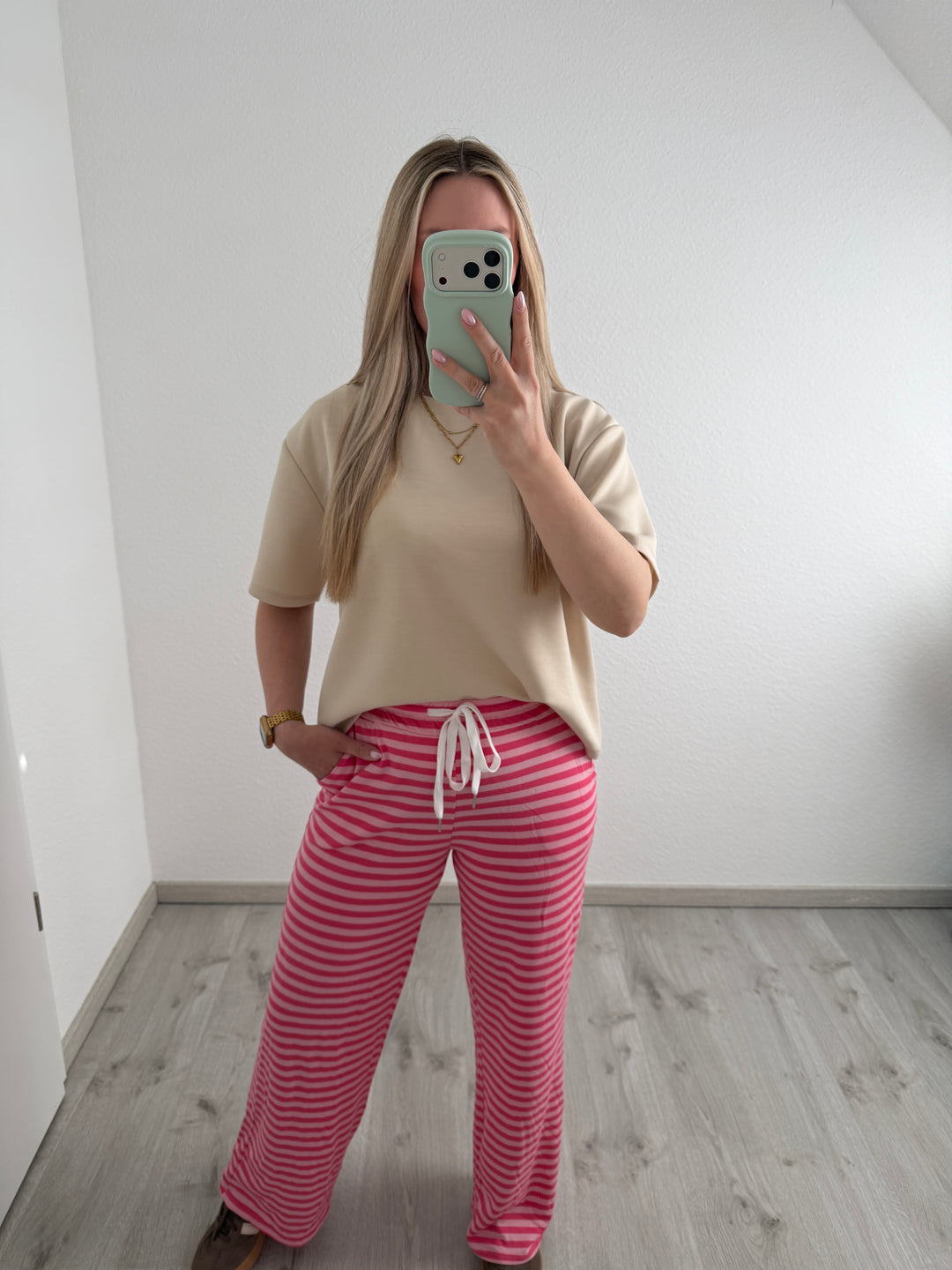 LANGE STREIFENSWEATHOSE