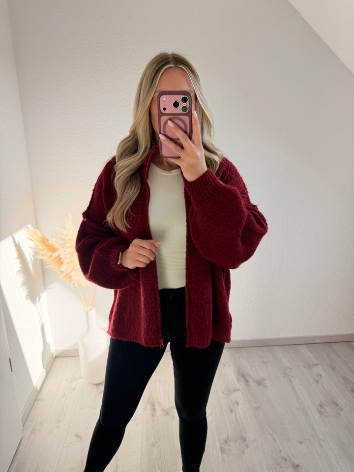 ZIPPERSTRICKJACKE MARA