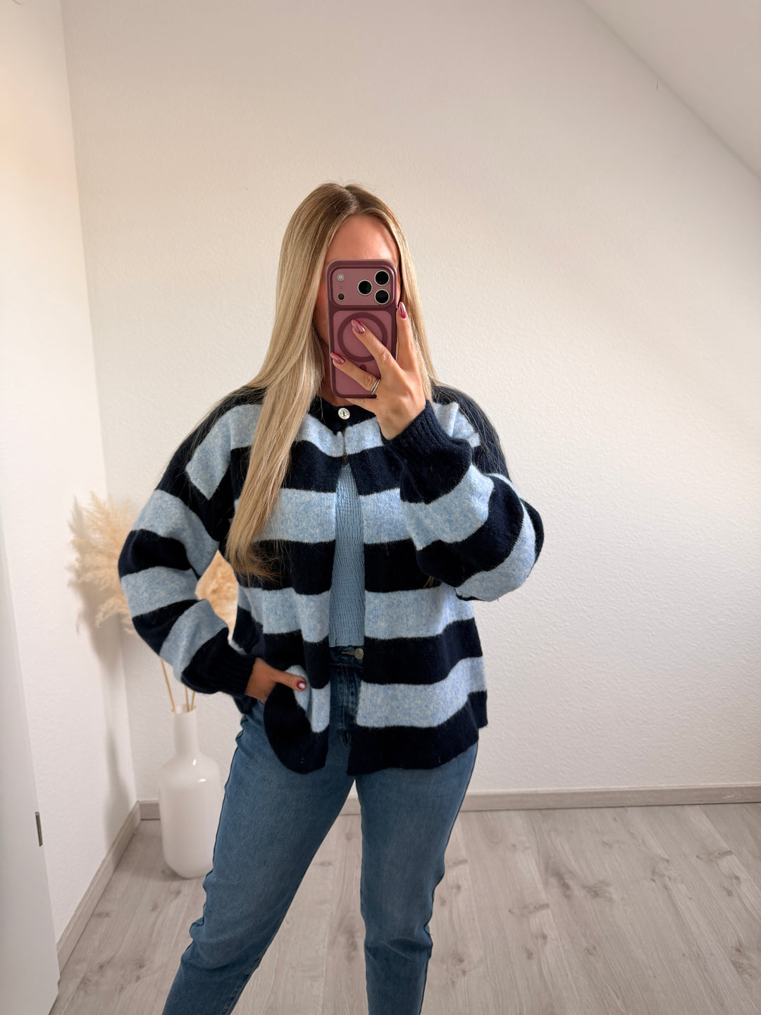 GESTREIFTER CARDIGAN LORENA