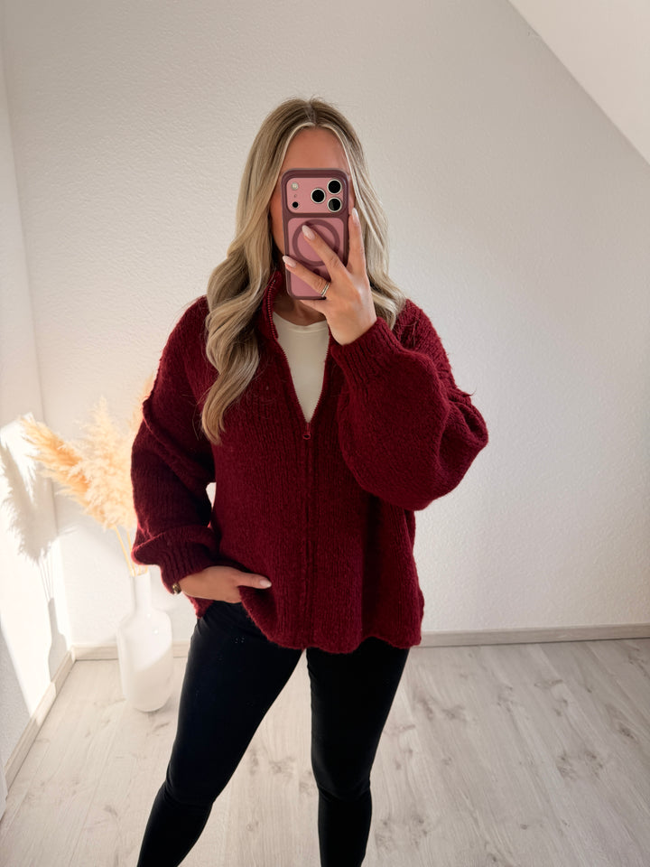 ZIPPERSTRICKJACKE MARA