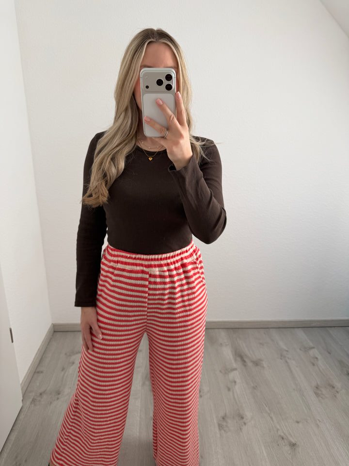 Streifenstrickhose (versch. Farben)