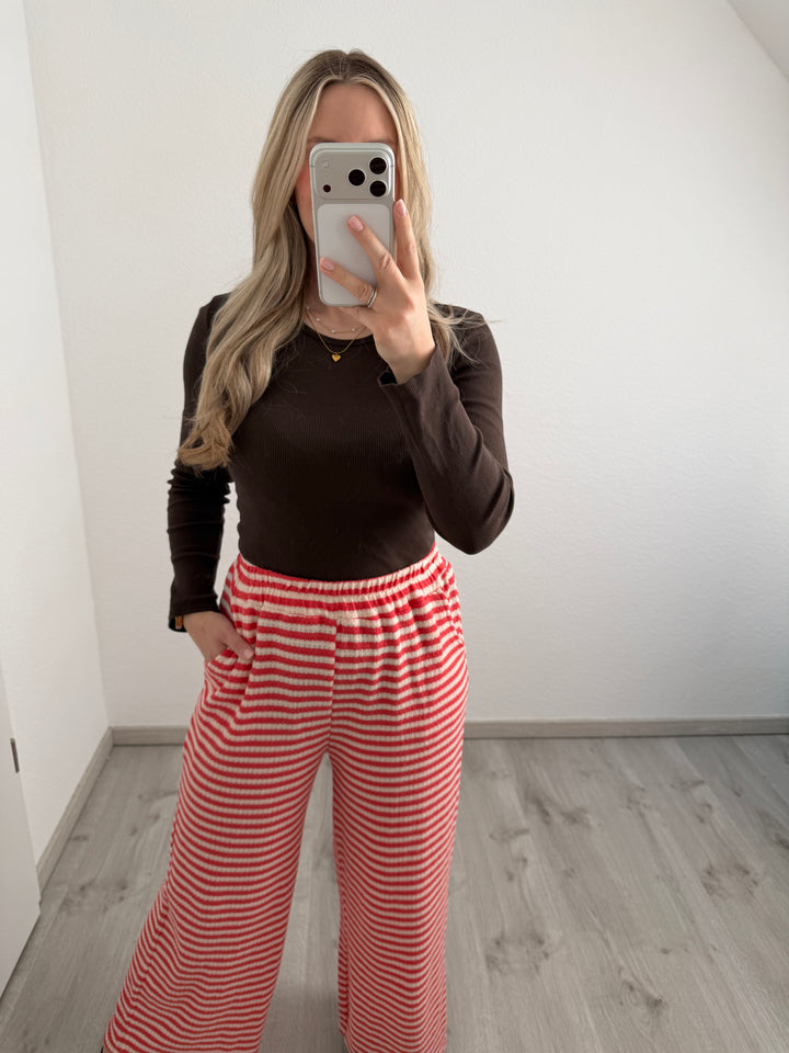 Streifenstrickhose (versch. Farben)