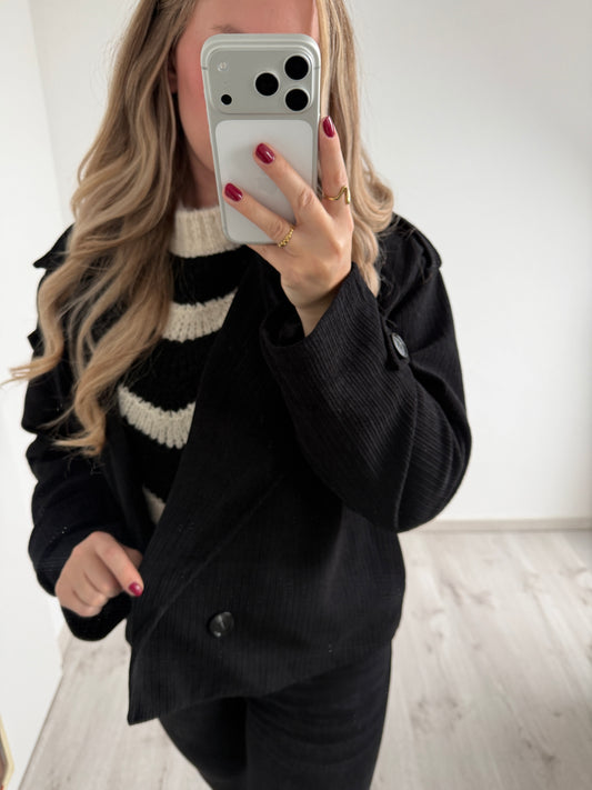 Kurze Cordjacke