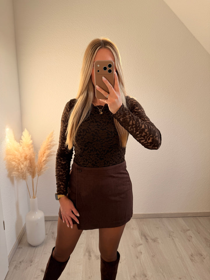 SKORT AUS WILDLEDERIMITAT
