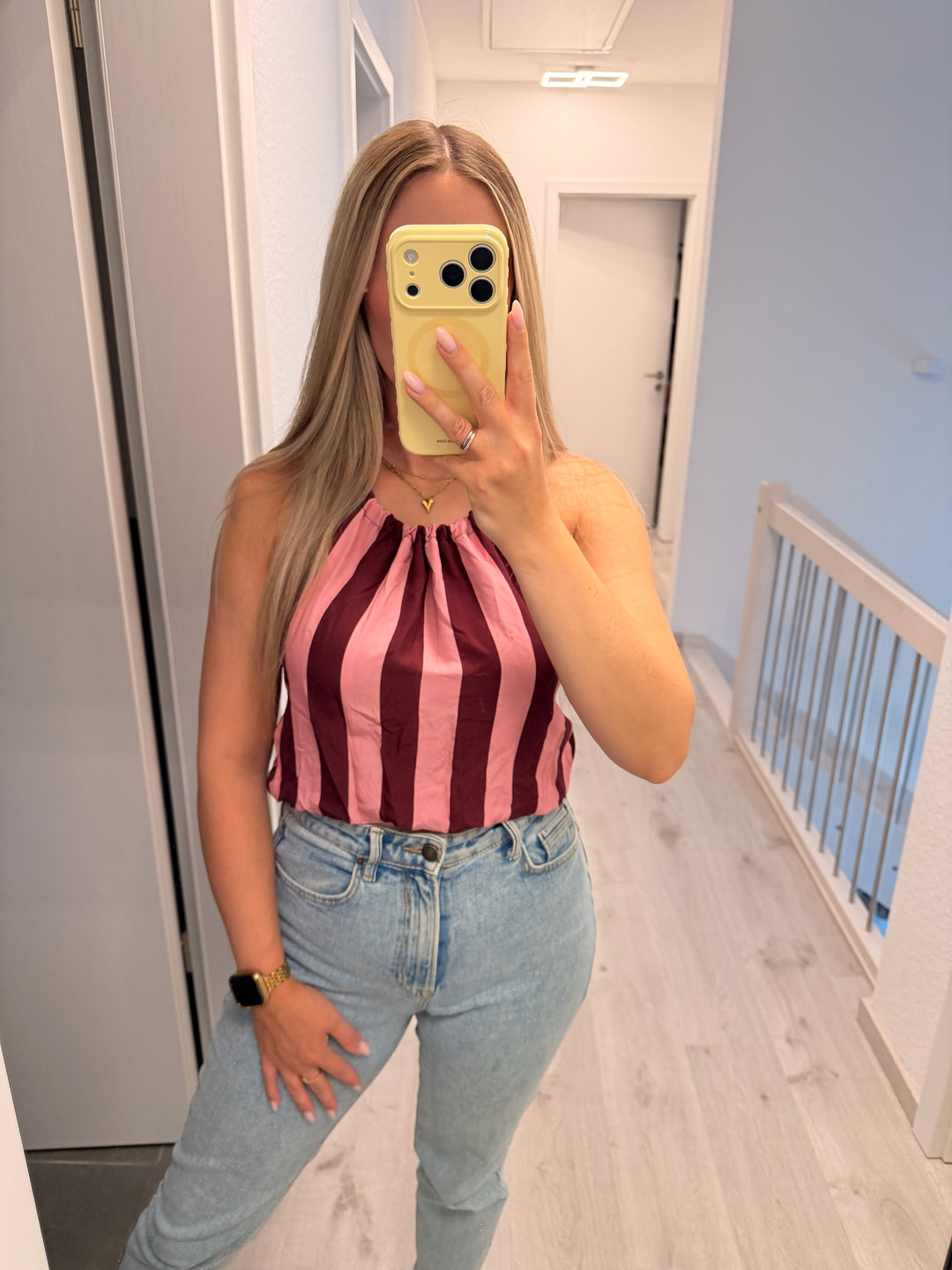 STREIFEN NECKHOLDERTOP