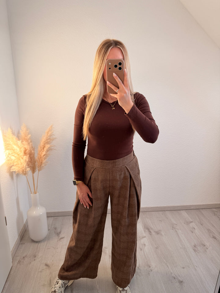 KARIERTE BUNDFALTENHOSE