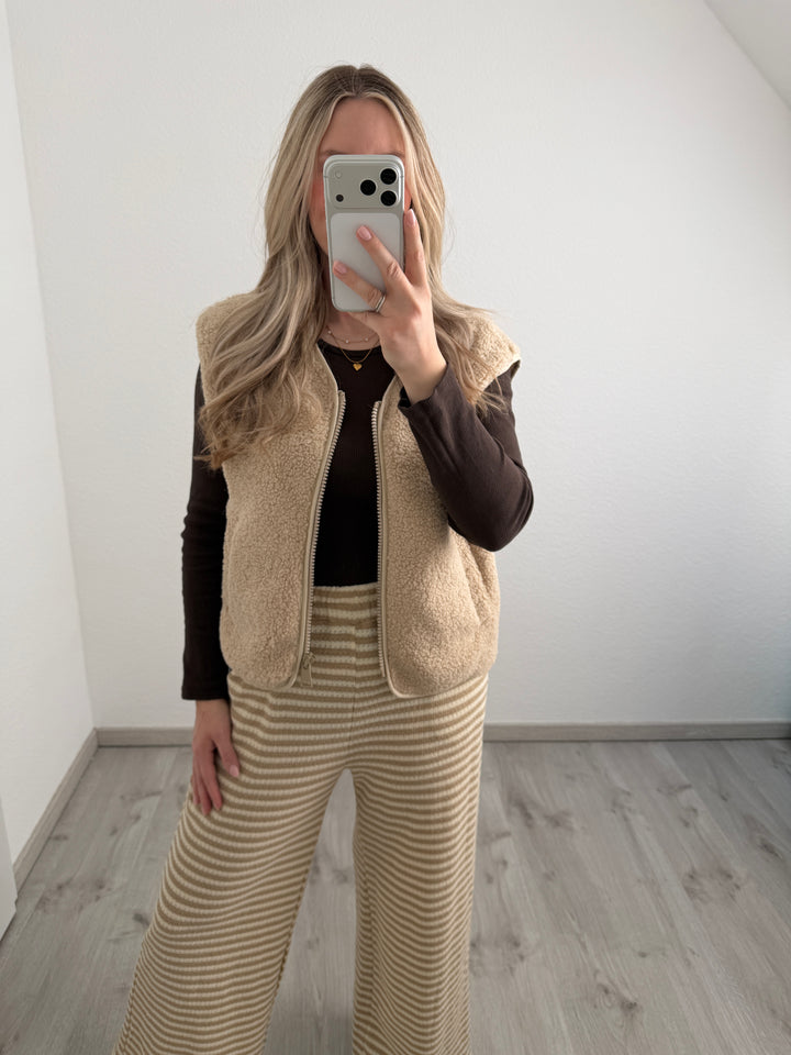 Streifenstrickhose (versch. Farben)