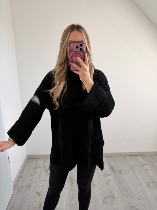 Langer Schlitzpullover (versch. Farben)