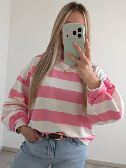 Streifensweater „Hi Lover“