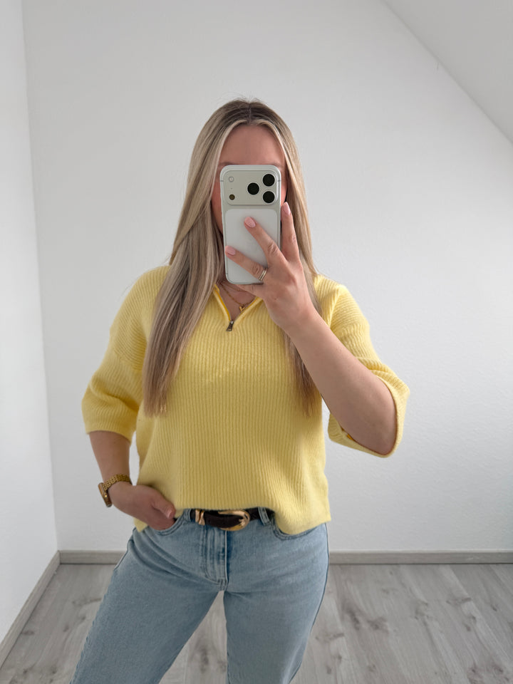 ZIPPER KURZARMSHIRT