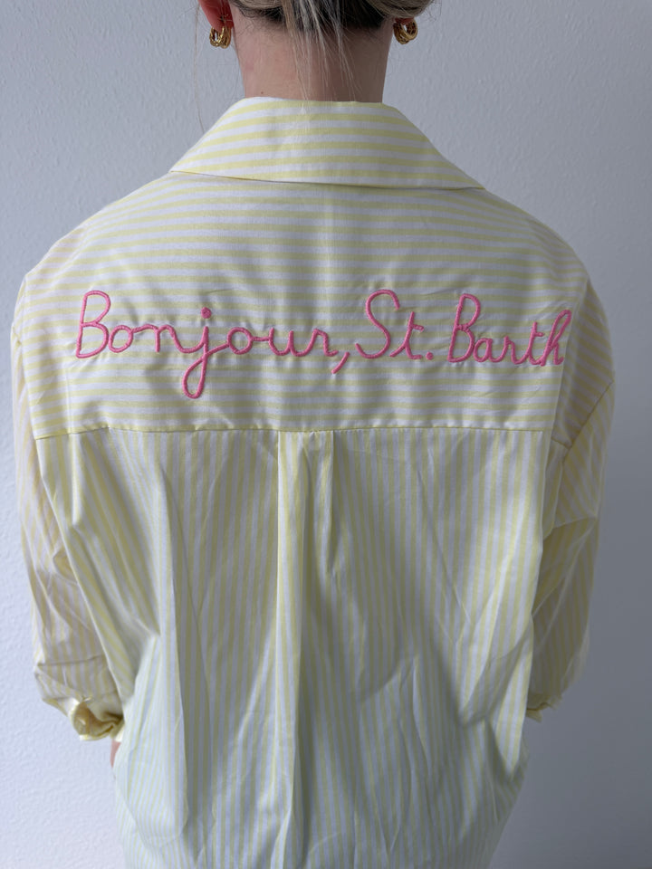 STREIFENBLUSE „BONJOUR“