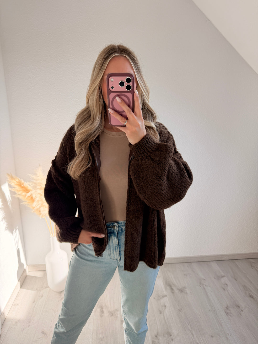 ZIPPERSTRICKJACKE MARA
