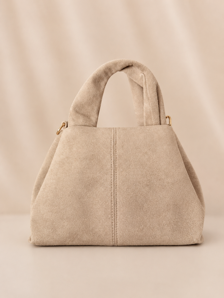 KLEINE TASCHE AUS WILDLEDERIMITAT