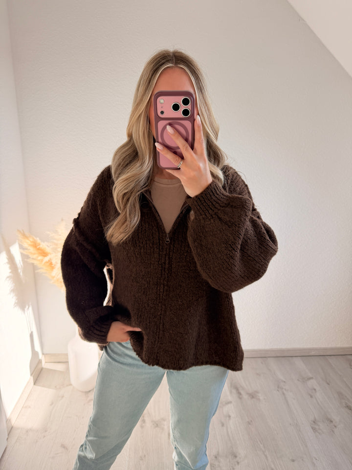 ZIPPERSTRICKJACKE MARA