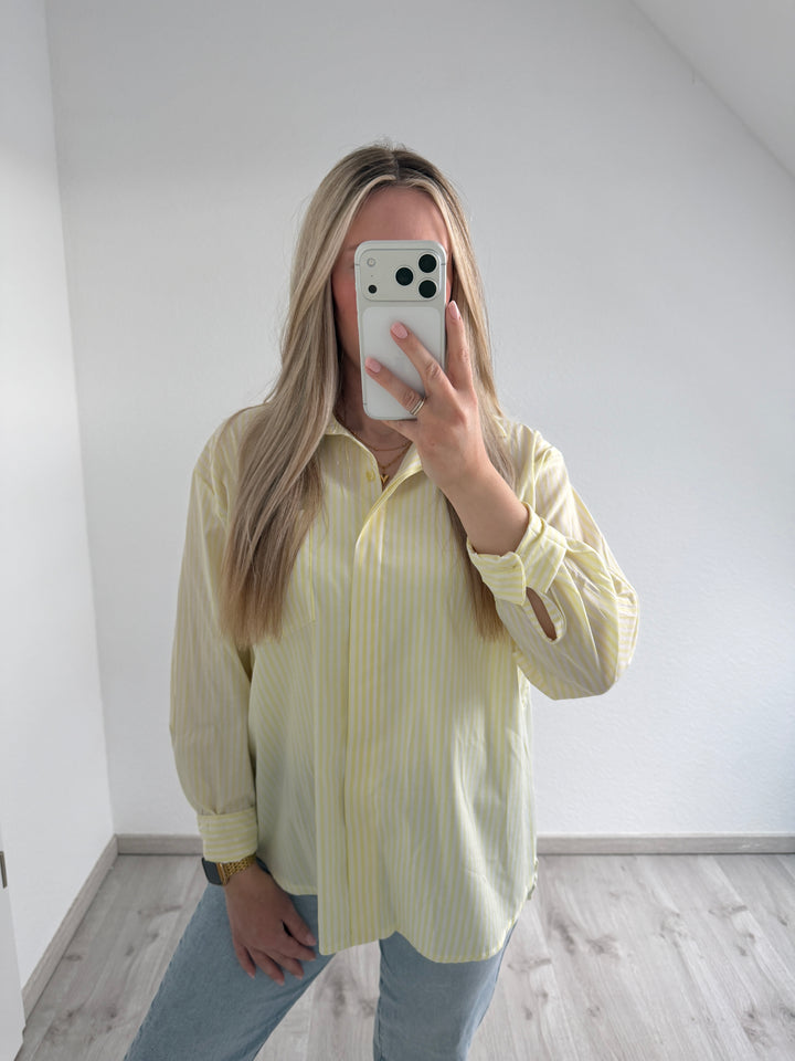 STREIFENBLUSE „BONJOUR“