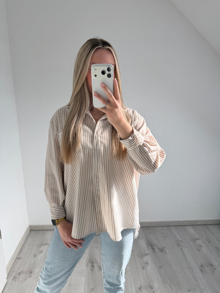 STREIFENBLUSE „BONJOUR“
