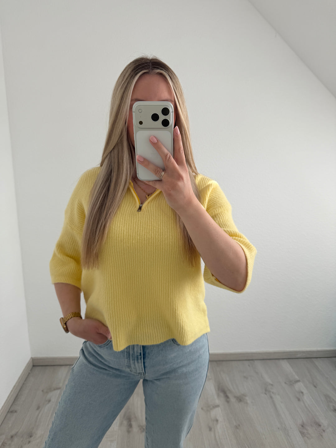ZIPPER KURZARMSHIRT