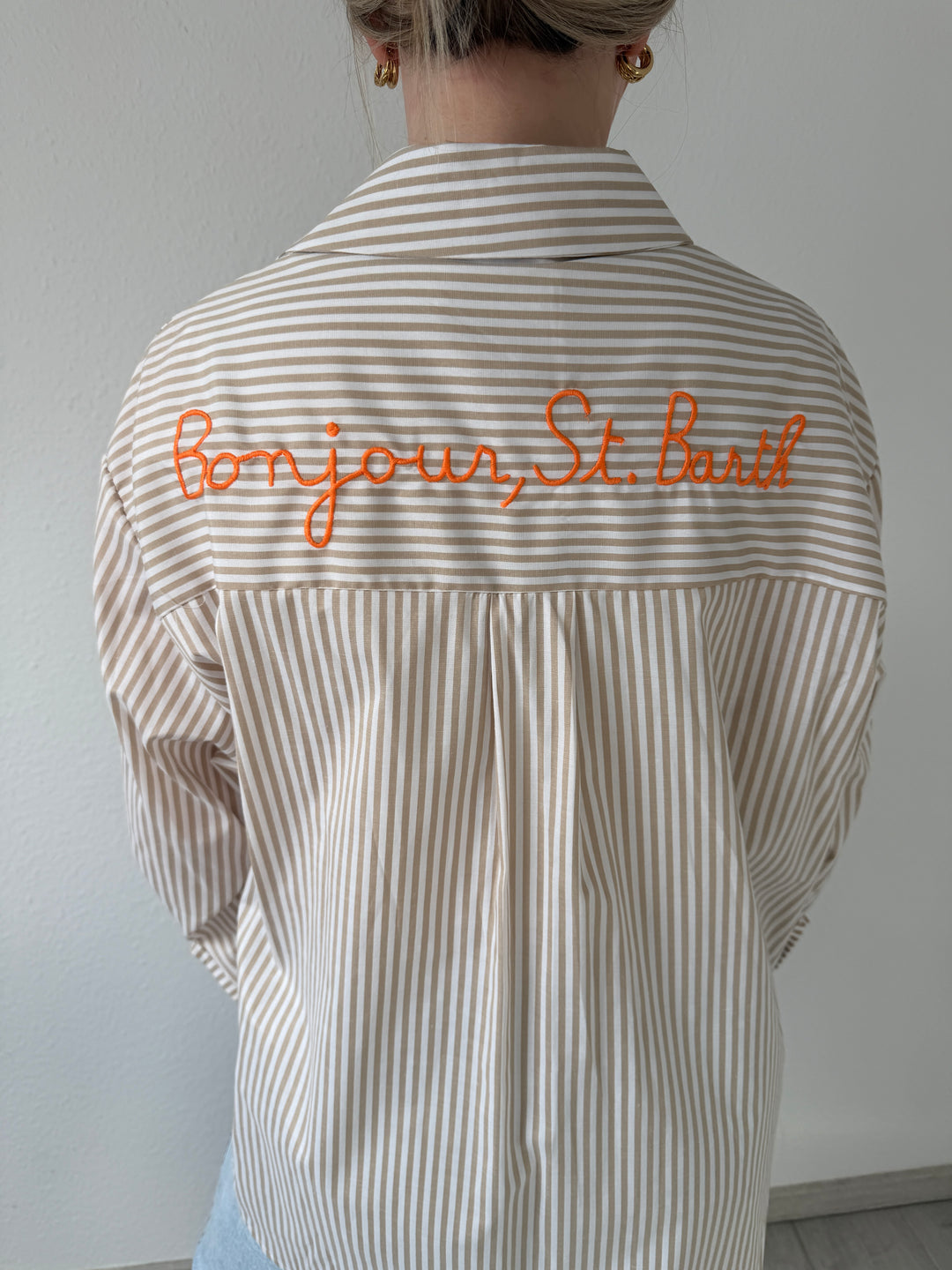 STREIFENBLUSE „BONJOUR“