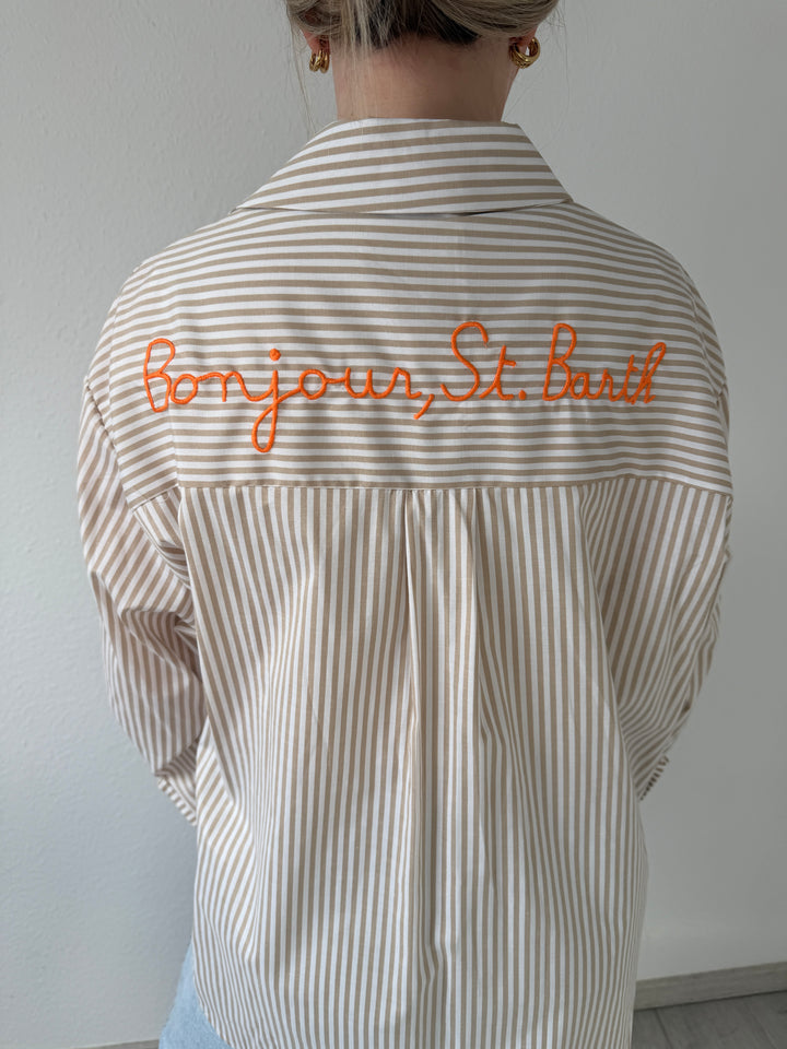STREIFENBLUSE „BONJOUR“