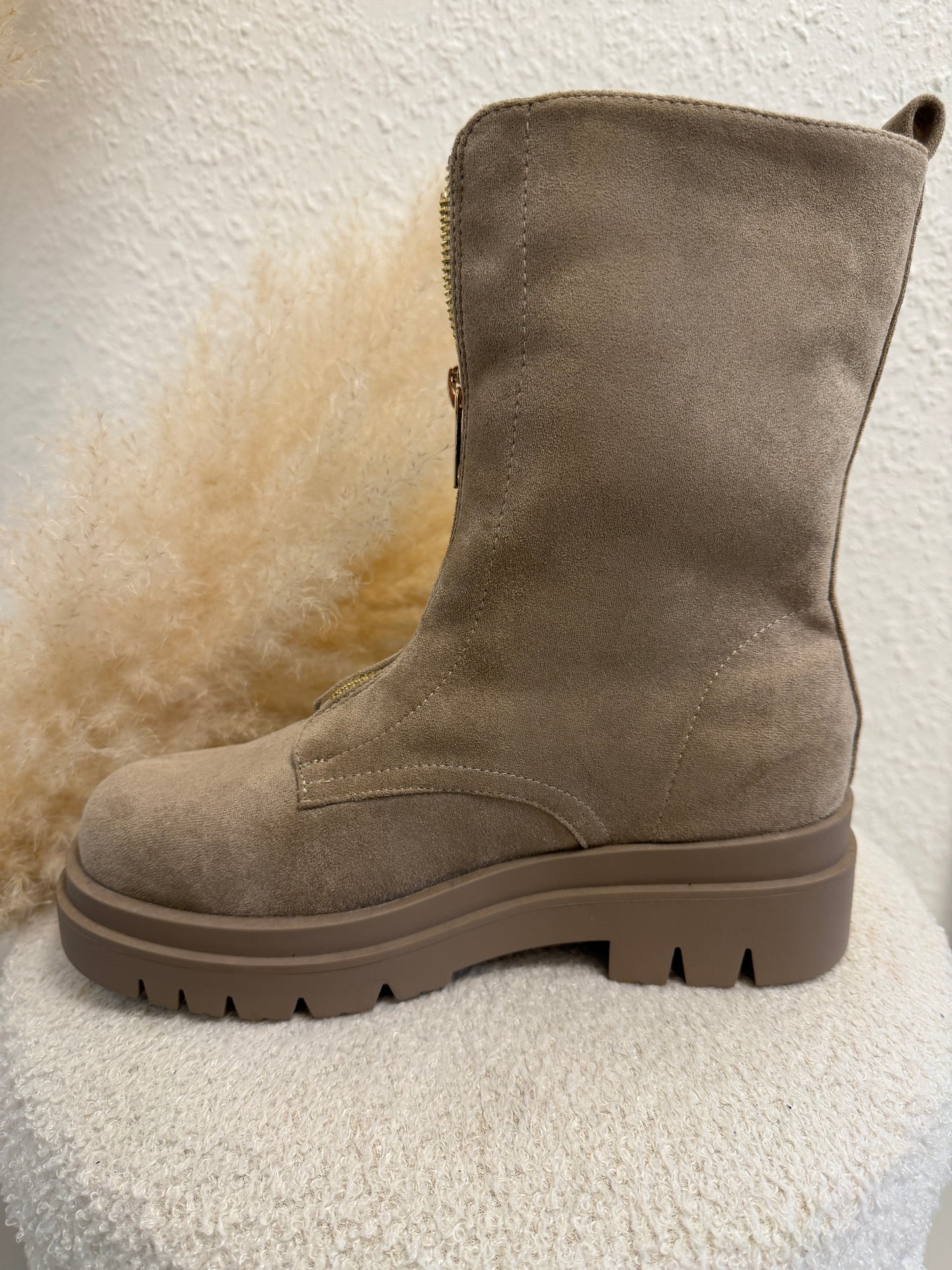 Boots mit Reißverschluss